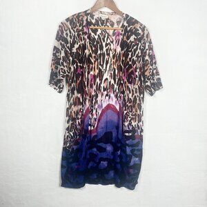 2/$30 Adore Animal Print Open Front Cardigan M